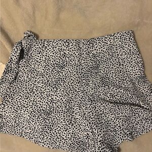 Altar'd State Black and White A-Line Skirt